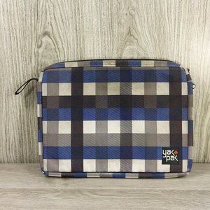 Yak Pak Laptop Bag Plaid Padded Laptop Device Carrying Case Arm Hand Tote VTG